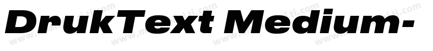 DrukText Medium字体转换